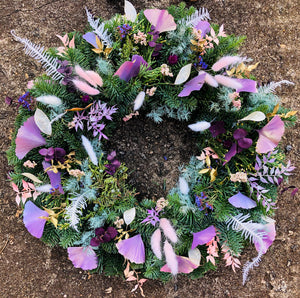 Iridescent Ginko Wreath